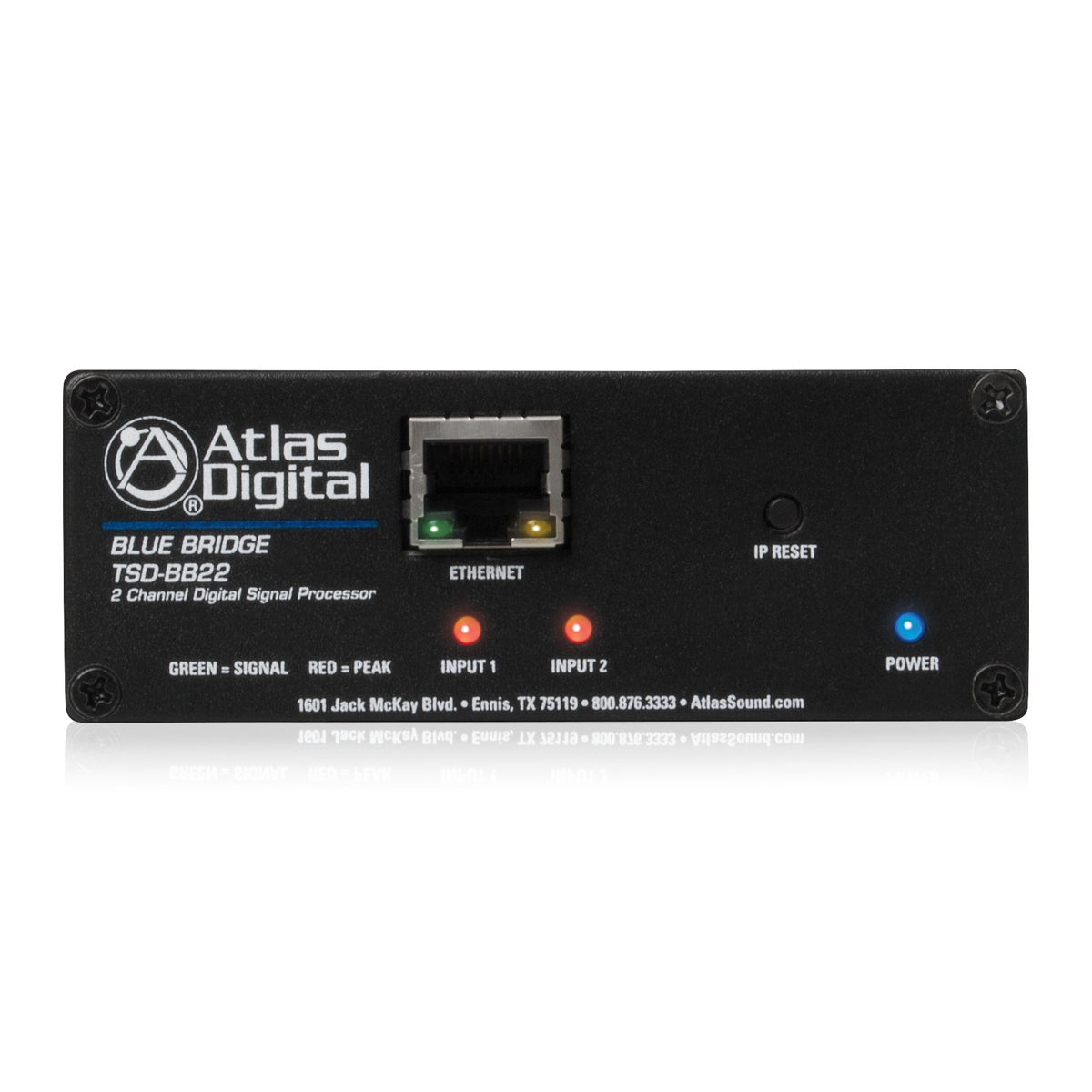 Atlas Sound TSD-BB22 | 2 Input x 2 Output - Networkable DSP Device