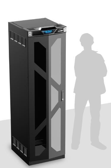 Atlas Sound TT40-25P | Texas tough 40RU 25 Inch Deep Rack with Acrylic Door