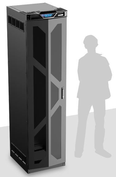Atlas Sound TT45-25P | Texas tough 45RU 25 Inch Deep Rack with Acrylic Door