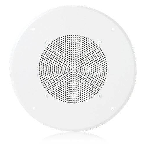 Atlas Sound UKT70-2C-U51-8 | 8 Inch Dual Voice Coil In-Ceiling Speaker for Fire Signaling with 5-Watt 70V Transformer and U51-8 Baffle