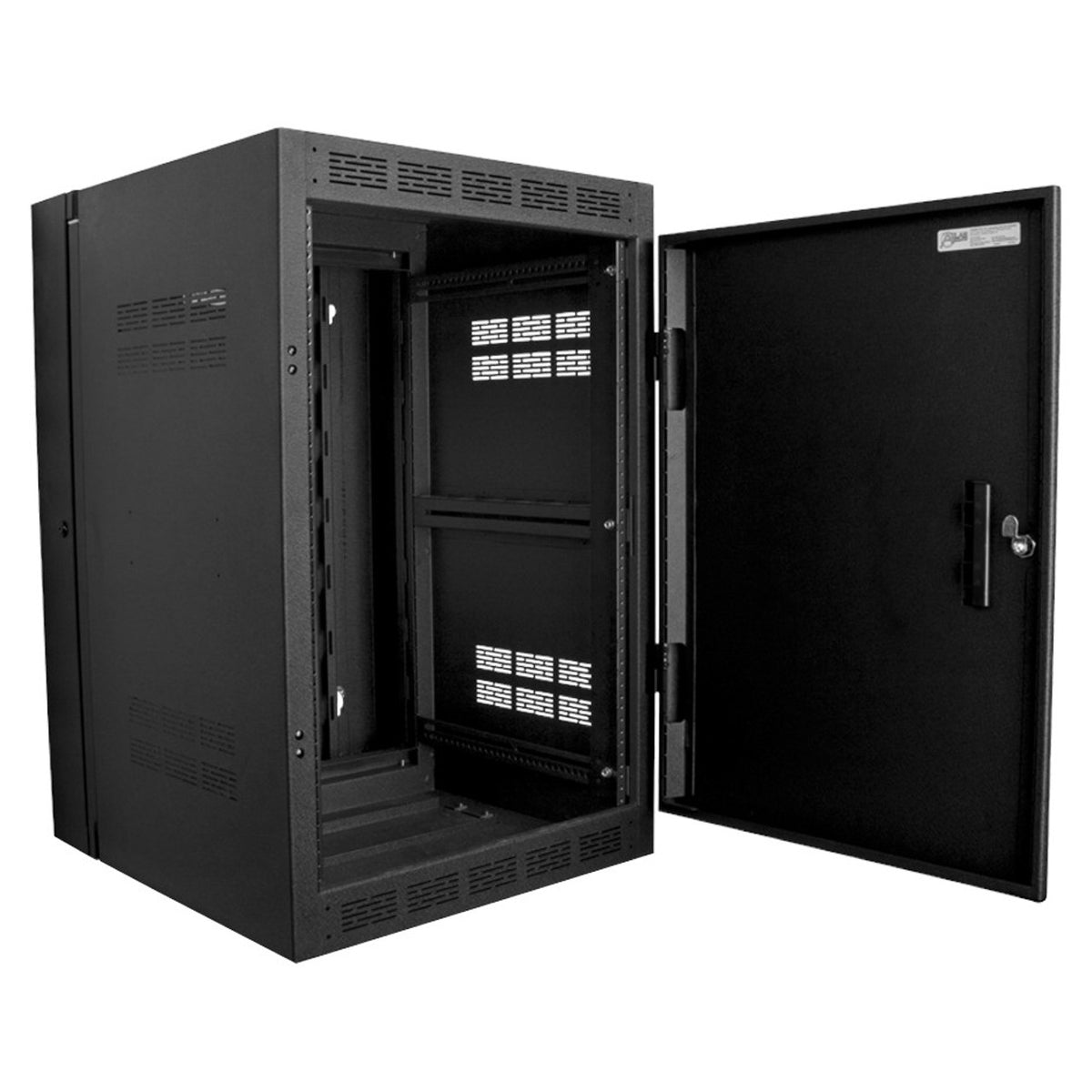 Atlas Sound WMA16-23 | 16RU High Strength Wall Cabinet with Adjustable Rails, 23.5 inch Deep