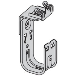 B-Line BCH21-U-2-4 | 1-5/16" J-Hook With Hammer-On Beam Clamp Fastener, Rotates 360 Deg; Beam Flange Thickness: 1/8" - 1/4"