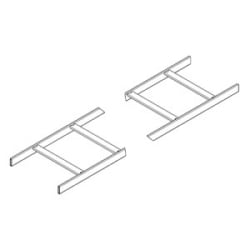 B-Line SB17U12BFB | Cable Runway/Ladder Rack, Straight Section, 119.5"Lx12"Wx1.5"H, Flat Black