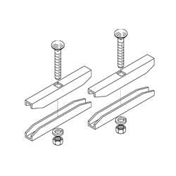 B-Line SB2107BZ | Cable Runway/Ladder Rack, Butt Splice Kit For 1.5"H Runway, Black Zinc