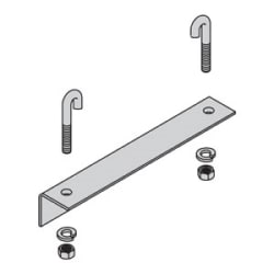 B-Line SB211324YZ | Cable Runway Wall Angle Support Kit For 24"W Runway, Yellow Zinc