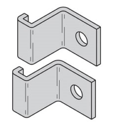 B-Line SB2114AYZ | Cable Runway Hold-Down Clamp Kit For 1.5"H Runway, Yellow Zinc, 1 Pair