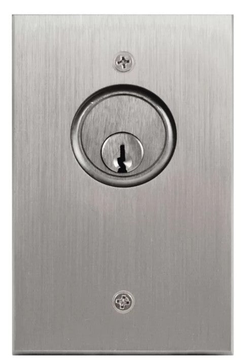 BEA Inc 10KEYSWITCHMOM | 1/4" Aluminum Single Gang Momentary Keyswitch (3" x 4-3/4" x 1/2")