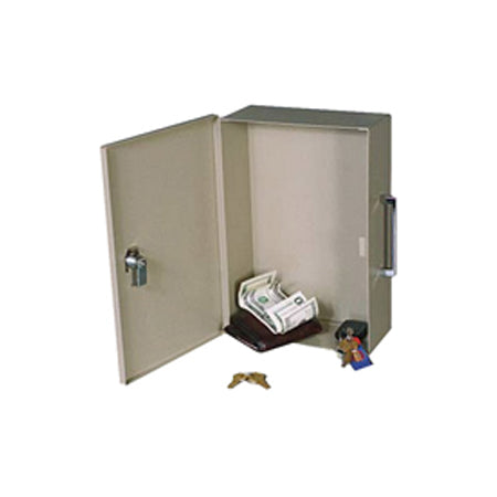 Mier Products, Inc. BW-301B | 8 inch (W) x 12 inch (H) x 3.75 inch (D) LockBox - Beige