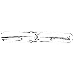 Baldwin 522.004 | Door Spindle, Broached Swivel, 4.5" Length