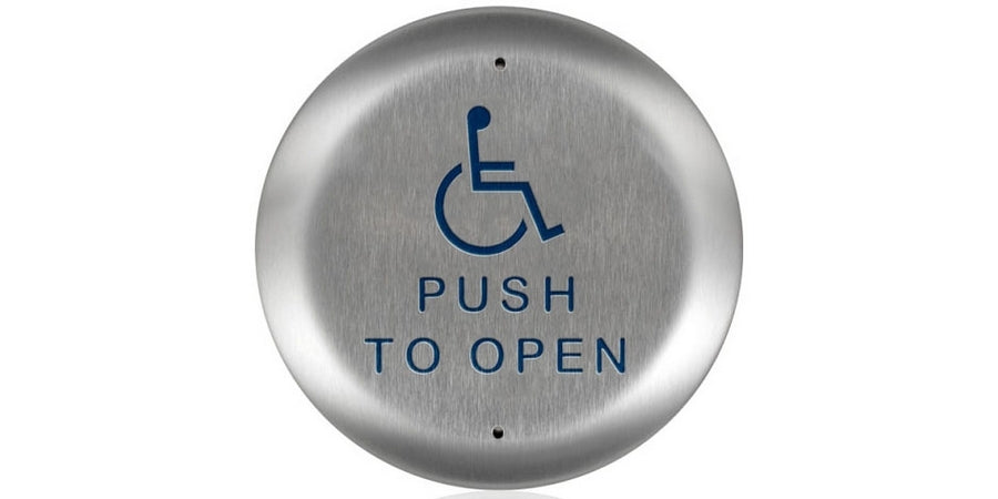 Bea 10PBR451 | Push Plate, Stainless Steel, 1NO-1NC, SPDT, Blue