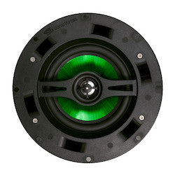 Beale Street IC6-MB | In-Ceiling Speaker – 6.5" Fluted Injected Polypropylene Woofer, 1" Aluminum Dome Tweeter, Sonic Vortex Technology