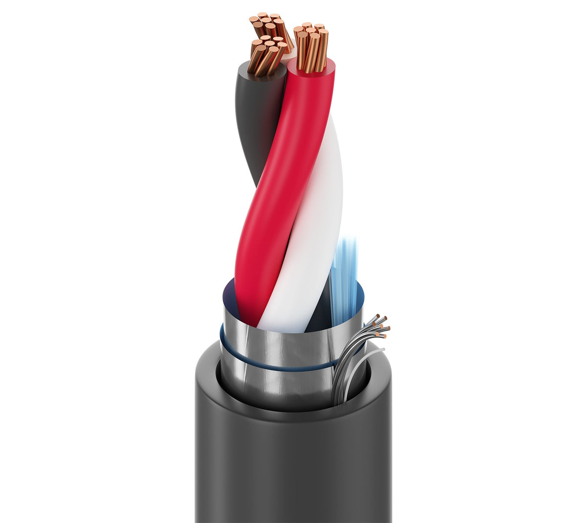 Belden 1031A 01010000 | Power Limited Tray Cable, 1 Triad, 16 Awg, 7X24 Strands, 300V, Bare Copper, PVC Jacket