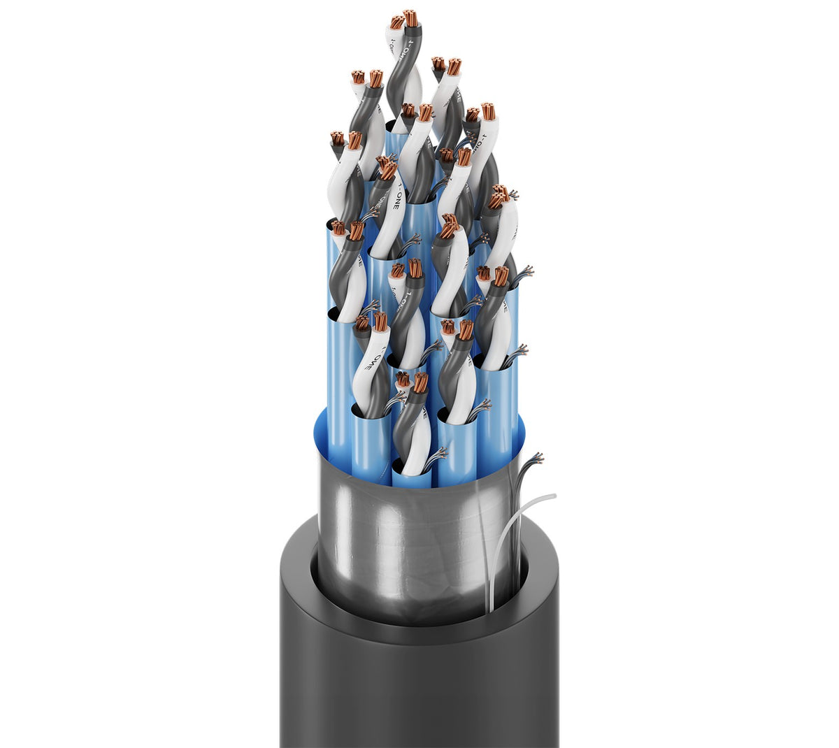 Belden 1043A 0102500 | Power Limited Tray Cable, 16 Pairs, 16 Awg, 7X24 Strands, 600V, Bare Copper, PVC Jacket