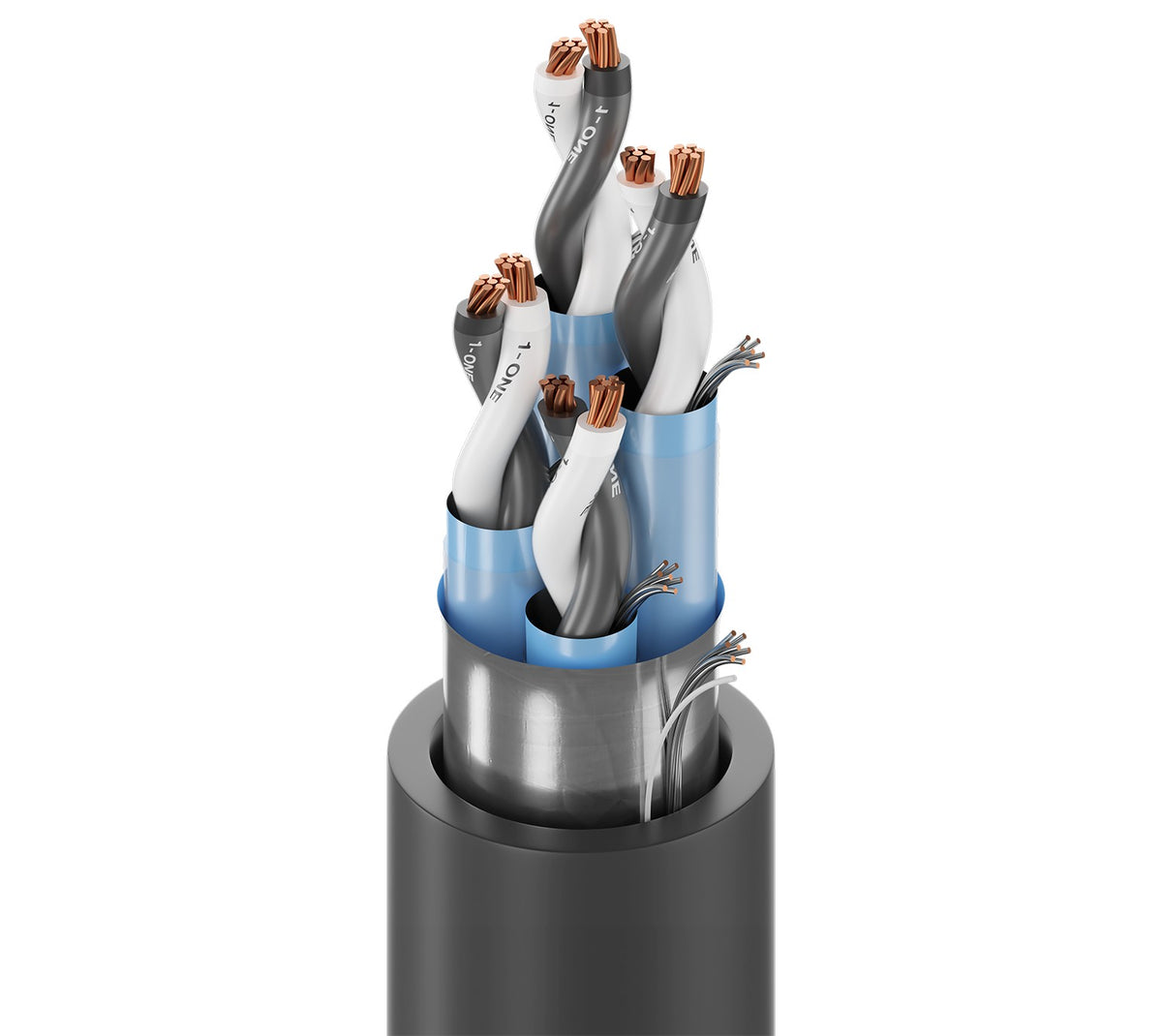 Belden 1049A 0107500 | Power Limited Tray Cable, 4 Pairs, 18 Awg, 7X26 Strands, 600V, Bare Copper, PVC Jacket