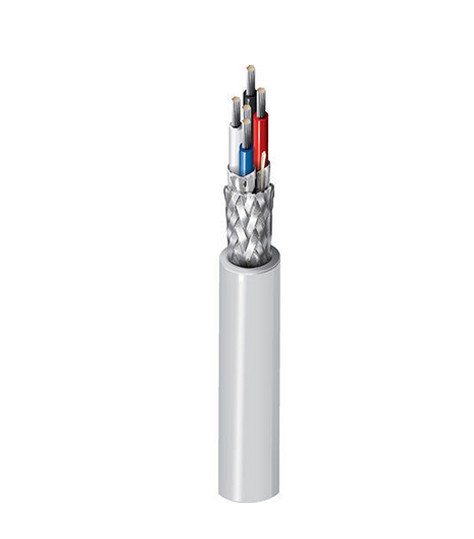 Belden 123084A | DeviceBus Cable, 2 Pairs #22 + #24 Stranded Tinned Copper, PVC + FPE Insulation, IS + OA Tinned Copper Braid, PVC Jacket, AIA Armor, PVC Jacket, CM, CL2