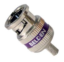 Belden 1855ABHD3 | Connector, BNC, 3-Piece, Straight Plug, Violet, Mini RG59