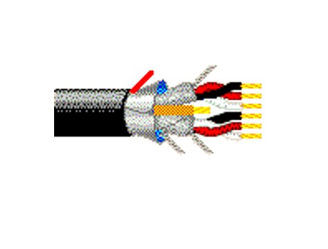Belden 3055A | 16 AWG 24-Triad Stranded Bare Copper, FR-PVC/PVC Insulation, Overall Shielded