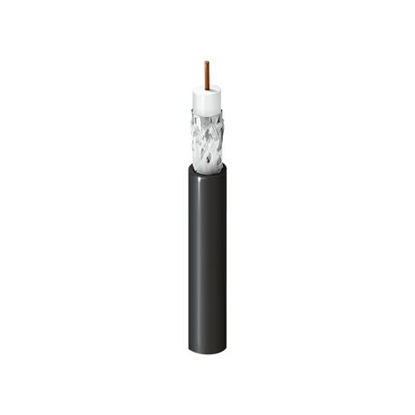 Belden 5339W5 0101000 | RG6 18 AWG Solid BC, GIFHDLDPE Shield, PVC Jacket, Black, CCTV/Surveillance