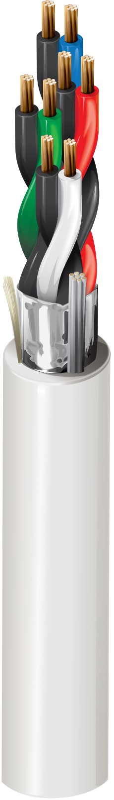 Belden 5343FE 0081000 | Multi-Conductor - Commercial Applications 4-Pair 18 Awg Pp Fs Frpvc Gray
