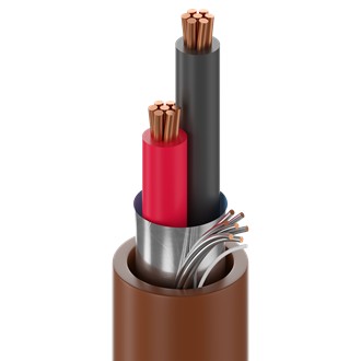 Belden 5500FE | Security & Sound Cable, 2 Conductor 22 AWG, Bare Copper, Shielded, CMR
