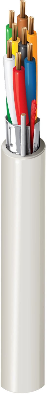 Belden 5506FE 008U500 | Multi-Conductor - Commercial Applications 8 22 Awg PP FS FRPVC Gray