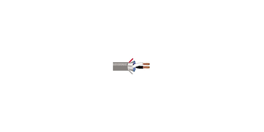 Belden 6000FE 8771000 | Security and Sound Cable, 12 AWG, Stranded, 2, Bare Copper
