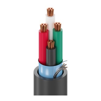 Belden 6302FE 8771000 | Security & Sound Cable, #18-4C, Bare Copper, Shielded, CMP