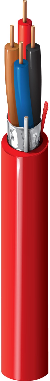 Belden 6322FL 0021000 | Multi-Conductor - Commercial Applications 4 18 Awg Flrst Fs Flrst Red