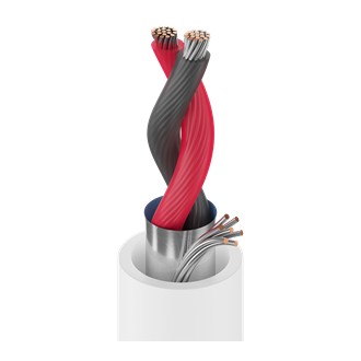 Belden 82760 8775000 | Electronic Cable, 2 Conductor #18 Stranded TC, FEP Insulation, OS, PVC Jacket, CMP