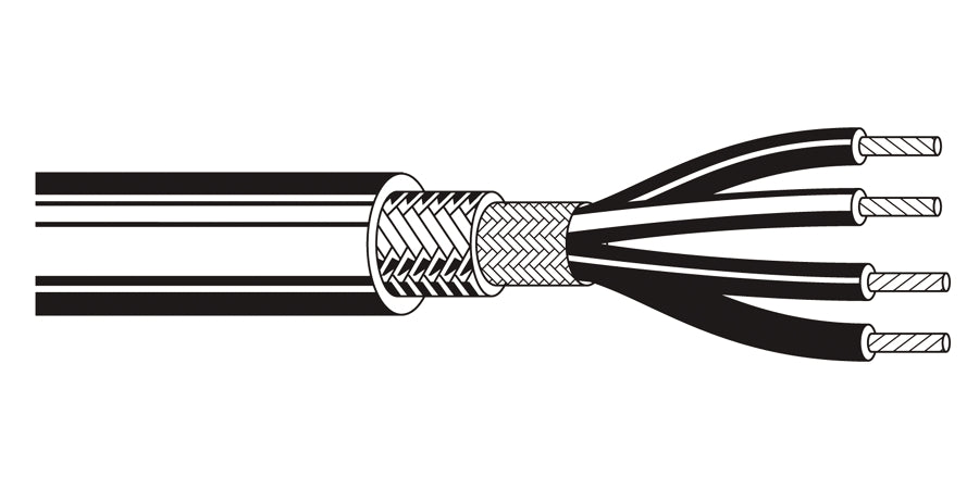 Belden 8404 0601000 | Microphone Cable, 20 AWG, Stranded Conductor, 4, 1000 ft. L