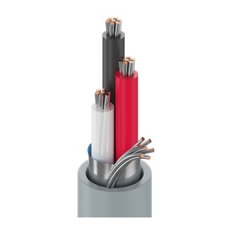 Belden 8772 0605000 | Electronic Cable, 3 Conductor #20 Stranded TC, PE Insulation, OS, PVC Jacket, CM