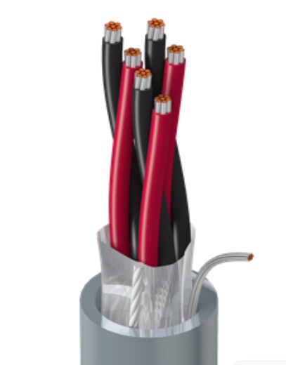 Belden 9513 0601000 | High Perform Instr, 3 Pr #22 Stranded TC, PVC Ins E2, OS, PVC Jacket, PLTC
