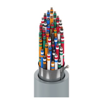 Belden 9545 | Computer EIA RS-232 Cable, #24-40c, SR-PVC, O/A Foil, PVC Jacket, CMG