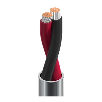 Belden 9740 0605000 | Multi-Pair Cable, 1PR 18 AWG TC, PVC Insulation, PVC Jacket