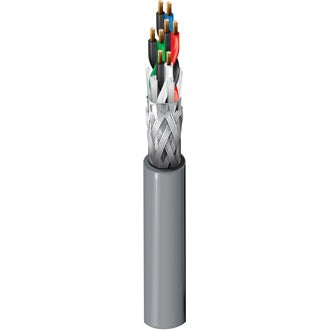 Belden 9806 0601000 | Computer EIA RS-232/422 Cable, #28-4 Pair, PP, O/A Foil+Braid, PVC Jacket, CL2, 100?