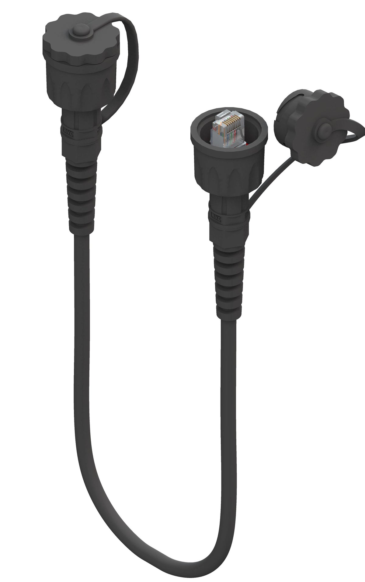 Belden E600001 010S1 | Cord Set Datatuff Cat 6 IP67 Rj45 Cord Set, 1 M Unshielded with Solid Conductors