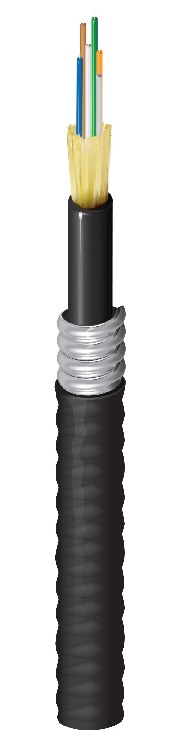 Belden FD4D006F9 | Indoor/Outdoor Riser OM4 Distribution 6Fibers Aluminum Interlocked