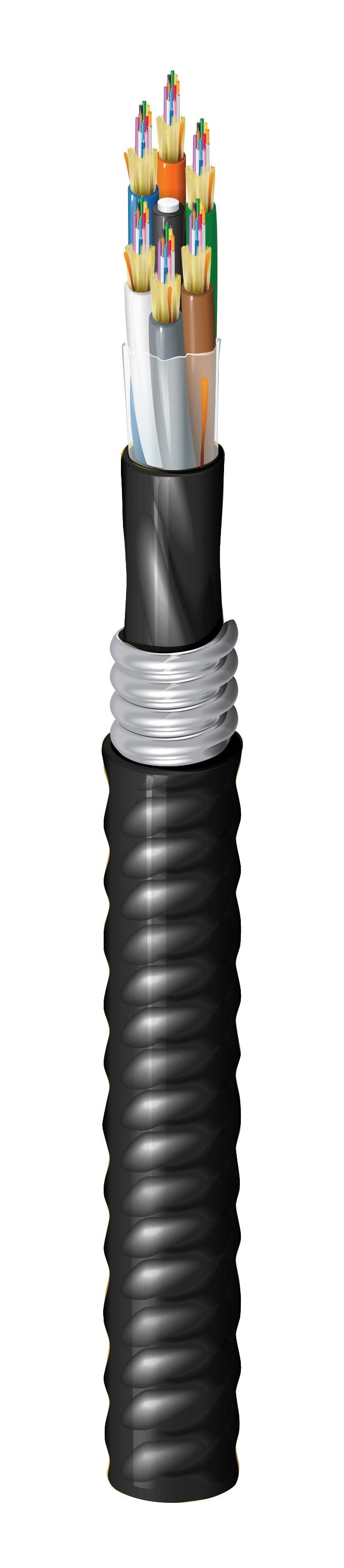 Belden FD2D096AK | Indoor/Outdoor Plenum OM2 Distribution 96Fibers Aluminum Interlocked