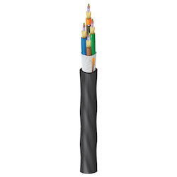 Belden FDSD048PK | 48-Fiber (12x4) FX Indoor/Outdoor Tight Buffer Cable, OS2, OFNP, Black Jacket
