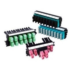 Belden FF4U06SD | FX Ultra Frame, Plastic, 6-Port, Multimode - OM4, SC Duplex, Black/Erika Violet, 1.5 m H