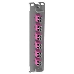 Belden FFSX03SC | Modular Connector Simplex Frame, 3-port, Blue Connector, Black Plastic Housing, With Dust Cap, for Fiber Express Solution