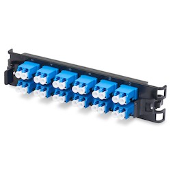 Belden FFSX16LD | FX ECX Adapter Strip, Plastic/Metal/Zirconia-Ceramic, Single Mode, OS2, 16-Port, Black/Blue