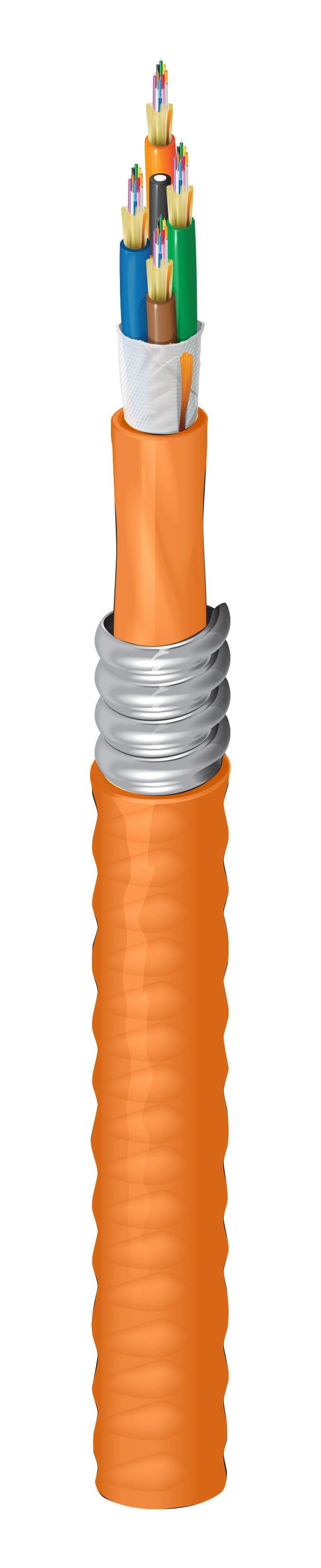 Belden FI1D048AK | Indoor Plenum OM1 Distribution 48Fibers Aluminum Interlocked