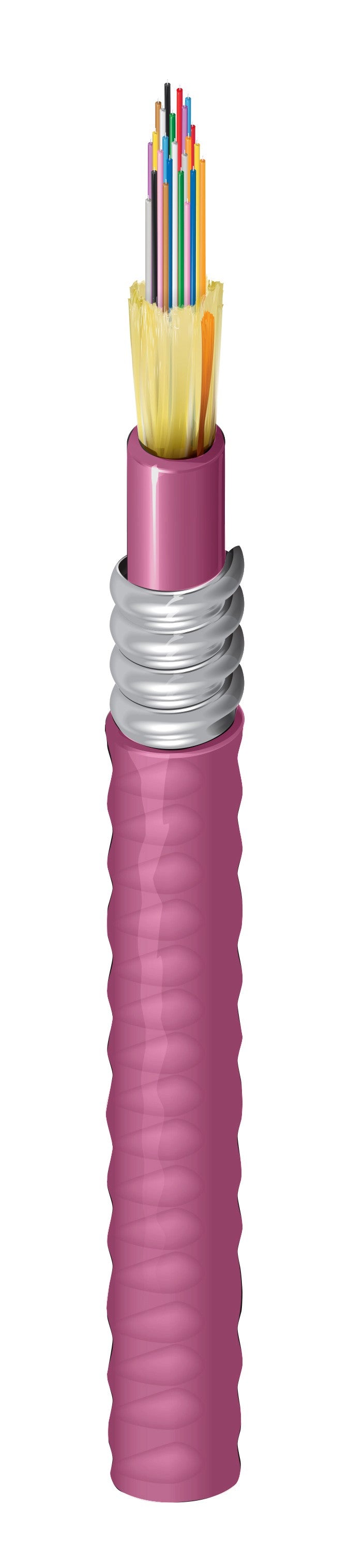 Belden FI4D024A9 | 24-f Fx Indoor Tb Cable om4ofcp Interlock Armorerikaviolet