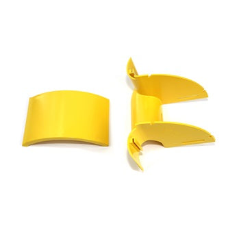 Belden FRCB3YL9 | Fiber Raceway, Break-Out, 100Mm Drop Down, 90 Degree, Yellow, Single Pack