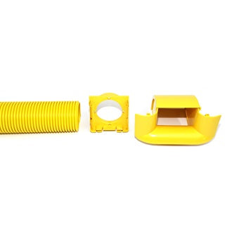 Belden FRCB3YL9SK | Fiber Raceway Break-Out, 100Mm Drop Down, 90 Degree Assembly, Yellow