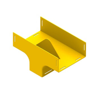 Belden FRCV4YNR | Fiber Raceway Vertical Tee, 220Mm X 100MM, Drop Off Retrofit, Yellow