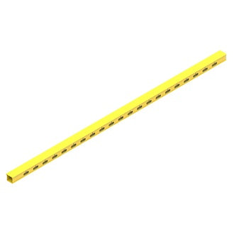 Belden FRD1TYL | Fiber Raceway Slotted Duct, Solid Lid, Length 2 Meters, Yellow, Single Pack