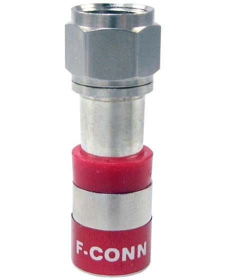 Belden FS59U-R | Universal F-Type Connector for RG59, Red