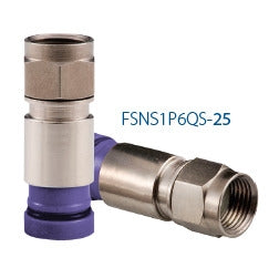 Belden FSNS1P6QS-25 | Video Connector, Male Plug, F, Purple, 75 Ohm, Compression